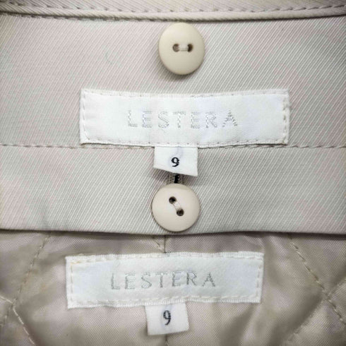 レステラ LESTERA 裏地キルティング ファー付 トレンチコート レディース JPN:9号