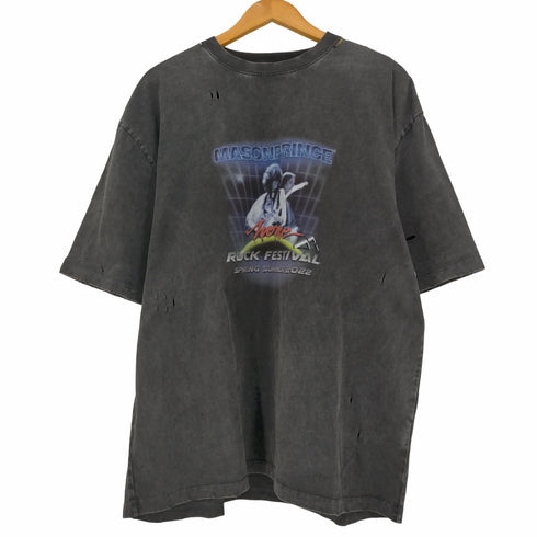 エムピー ストゥディオス M.P Studios ヴィンテージ加工 MPオリジナルプリント バンドTシャツ メンズ