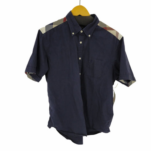 ブラックレーベルクレストブリッジ BLACK LABEL CRESTBRIDGE 半袖シャツ ショルダーチェック メンズ LL