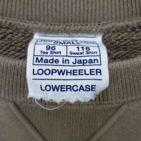 ループウィラー LOOPWHEELER lowercase 半袖スウエットシャツ メンズ S