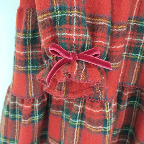 ピンクハウス PINK HOUSE ウールチェックロングワンピース レディース