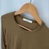 チノ CINOH PLEATS CUFF LONG SLEEVE T-SHIRT レディース JPN:36