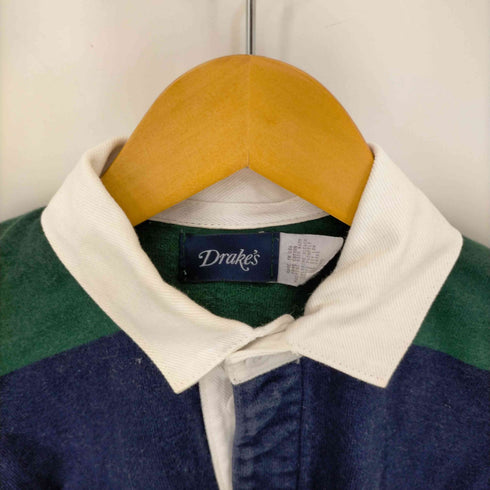 ドレイクス Drakes MADE IN USA ボーダーラガーシャツ メンズ JPN:XS