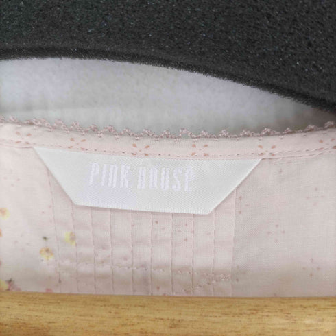 ピンクハウス PINK HOUSE 総柄 S/S ブラウス あひる ウサギ レディース