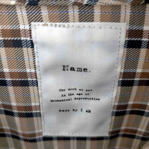 ネーム Name. ギャザーチェックレーヨンワンピース レディース