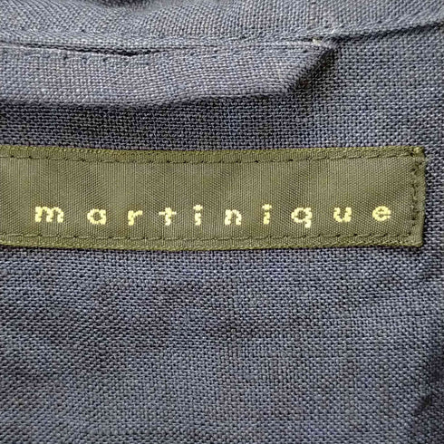 マルティニーク martinique パールボタン リネンブラウス スキッパー レディース 1