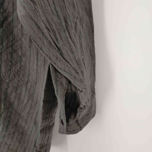 コムデギャルソンオムプリュス COMME des GARCONS HOMME PLUS 93AW ハーフジップ ニット切替ストライプシャツ メンズ