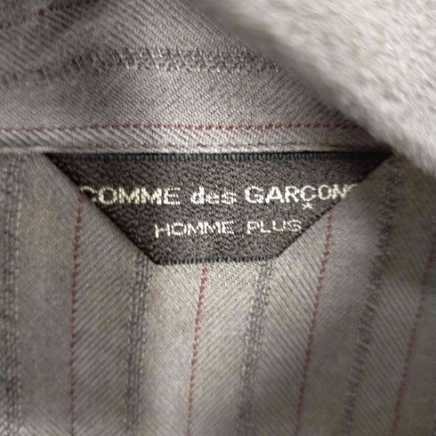 コムデギャルソンオムプリュス COMME des GARCONS HOMME PLUS 93AW ハーフジップ ニット切替ストライプシャツ メンズ