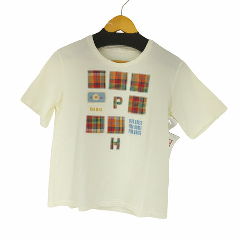 ピンクハウス PINK HOUSE オリジナルチェックアップリケ S/S Tシャツ レディース