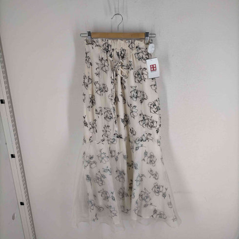 ナイスクラップ NICE CLAUP バックリボンマーメイドスカート レディース