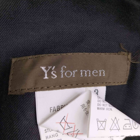 ワイズフォーメン Ys for men 00s 06AW サイドライン ドローコード バックポケットワイドパンツ メンズ JPN:3