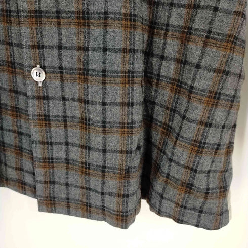 コムデギャルソンオム COMME des GARCONS HOMME AD1999 99AW ウール混 切替チェックストライプシャツ メンズ