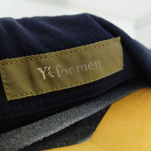 ワイズフォーメン Ys for men 80S 茶タグ オープンカラー ウールシャツ ボックス 開襟 片ポケ メンズ