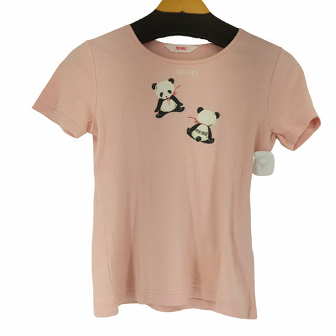 ピンクハウス PINK HOUSE パンダプリント S/S クルーネックTシャツ レディース JPN:M
