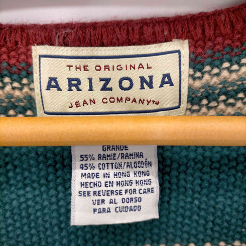アリゾナジーン ARIZONA JEAN マルチカラー ニットベスト メンズ L