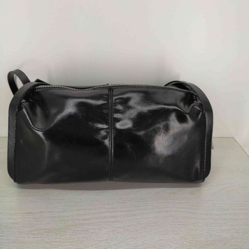 ザラ ZARA BOWLING BAG エナメルミニボストン ハンドバッグ レディース