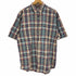 エディーバウアー Eddie Bauer 90s 白タグ ボタンダウンチェック半袖シャツ メンズ JPN:M