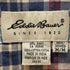 エディーバウアー Eddie Bauer 90s 白タグ ボタンダウンチェック半袖シャツ メンズ JPN:M
