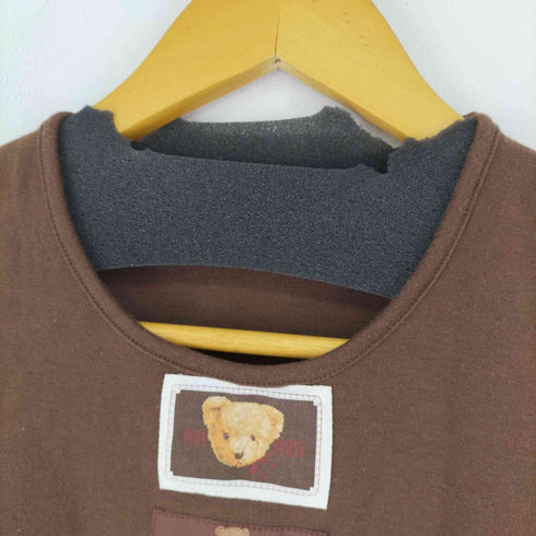 ピンクハウス PINK HOUSE ベアパッチワーク クルーネックTシャツ レディース JPN:M