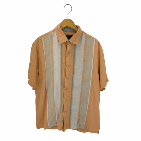 ナットナスト NAT NAST American fit ステッチデザイン シルクシャツ メンズ L