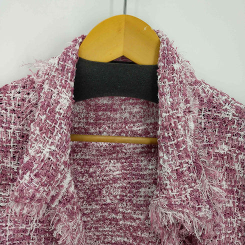 ザラ ZARA STRUCTURED KNIT CARDIGAN 半袖ニット レディース L