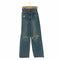 マウジー moussy HW CRASH LOOSE STRAIGHT 2 HW クラッシュ ルーズストレート 2 デニムパンツ レディース 23