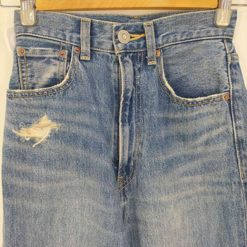 マウジー moussy HW CRASH LOOSE STRAIGHT 2 HW クラッシュ ルーズストレート 2 デニムパンツ レディース 23