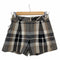 バーバリーブルーレーベル BURBERRY BLUE LABEL ウールチェックショートパンツ レディース 36