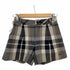 バーバリーブルーレーベル BURBERRY BLUE LABEL ウールチェックショートパンツ レディース 36