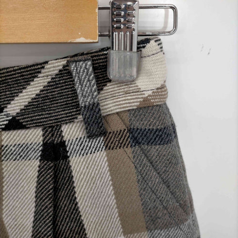 バーバリーブルーレーベル BURBERRY BLUE LABEL ウールチェックショートパンツ レディース 36