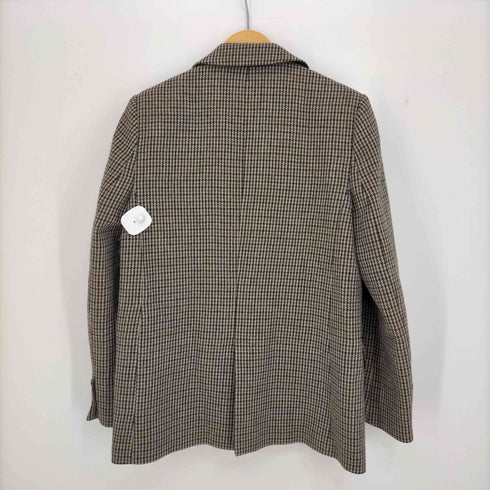 ザラ ZARA 千鳥格子 2Bテーラードジャケット レディース import:M