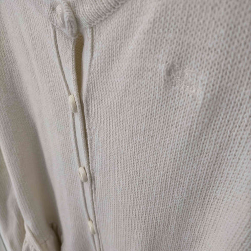 バーバリーブルーレーベル BURBERRY BLUE LABEL ワンポイント刺繍 コットンアクリルカーディガン レディース 38
