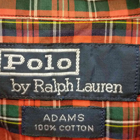 ポロバイラルフローレン Polo by RALPH LAUREN ポニー刺繍 タータンチェック ショートスリーブシャツ メンズ import:M
