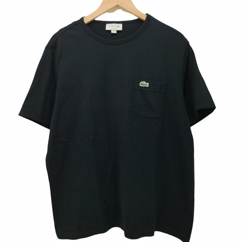 ラコステ LACOSTE ロゴ刺繍 クルーネック ポケットTシャツ ポケT メンズ import:M