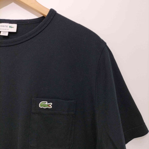 ラコステ LACOSTE ロゴ刺繍 クルーネック ポケットTシャツ ポケT メンズ import:M