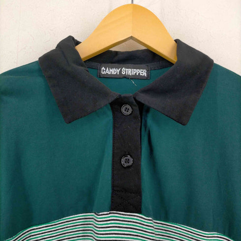 キャンディーストリッパー CANDY STRIPER DISTORTED SMILE POLO トップス レディース JPN:2
