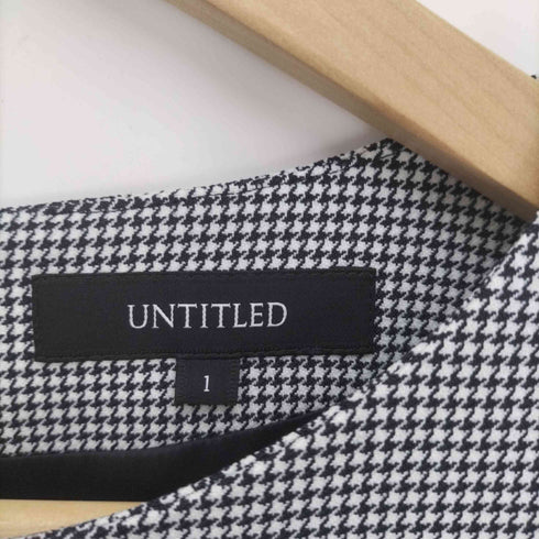 アンタイトル UNTITLED ノーカラー 千鳥 ワンピース レディース 1