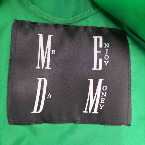ミスターエンジョイダマネー MR ENJOY DA MONEY エンボスロゴ ダウンジャケット メンズ JPN:L