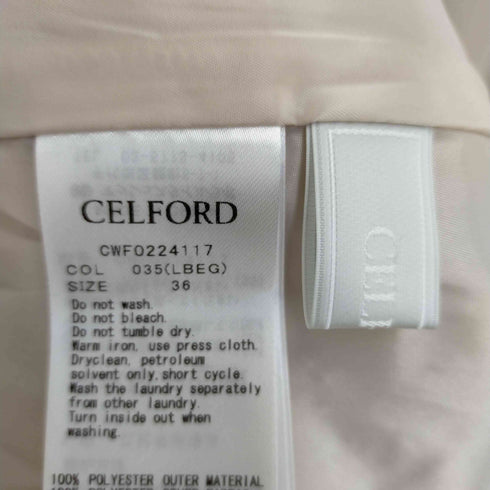 セルフォード CELFORD Aラインボウタイワンピース レディース 36