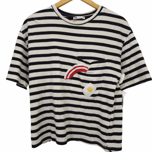 ザラ ZARA デザインポケット半袖カットソー レディース S