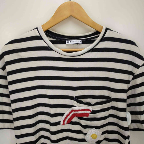 ザラ ZARA デザインポケット半袖カットソー レディース S