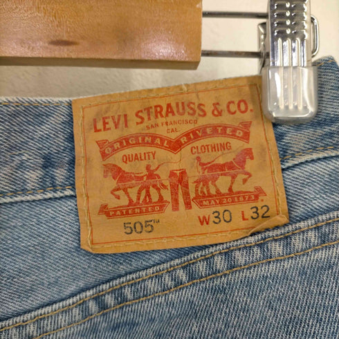 リーバイス Levis 505 レギュラーストレート 14.5oz.デニム ライトストーンウォッシュ メンズ 30inch