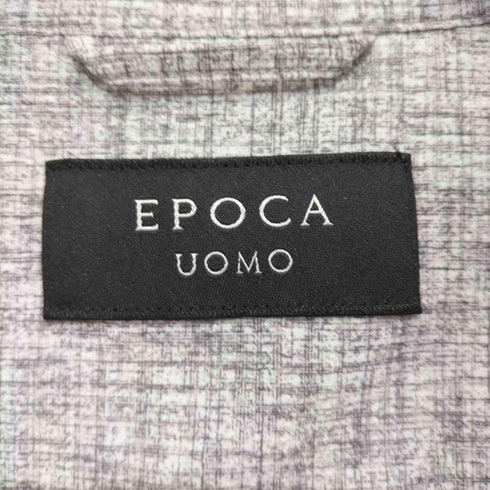 エポカウォモ Epoca uomo ハケメプリントサッカーブルゾン メンズ 46