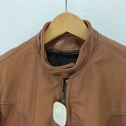 ブルックスレザー スポーツウェア brooks leather sportswear 70S 袖棒TALONジップ シングルライダース レザー ジャケット メンズ US:38