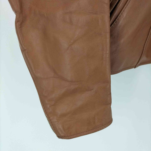 ブルックスレザー スポーツウェア brooks leather sportswear 70S 袖棒TALONジップ シングルライダース レザー ジャケット メンズ US:38
