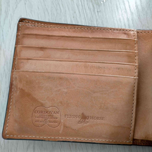 FLYNG HORSE コードバン二つ折り財布 宮内レザー ホースハイド メンズ