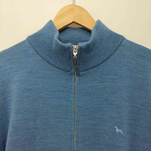 ケンコレクション KEN COLLECTION ウール ロゴ刺繍 ジップアップ ブルゾン メンズ JPN:M
