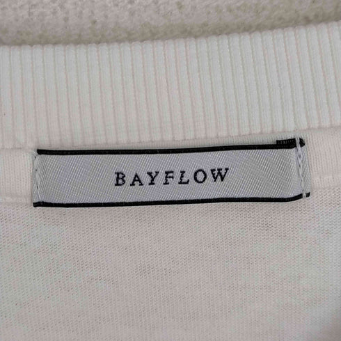 ベイフロー BAYFLOW 切替クルーネックTシャツ レディース FREE