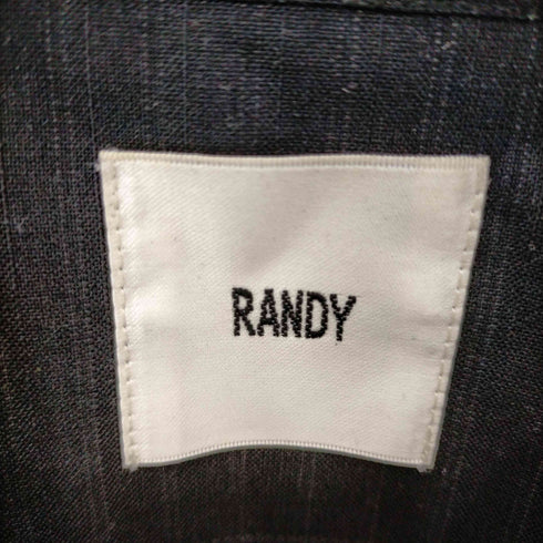 ランディ RANDY 18AW 比翼デザインウールピンストライプシャツ メンズ JPN:2