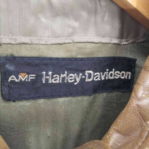 ハーレーダヴィットソン HARLEY DAVIDSON 70S シングルライダースジャケット メンズ